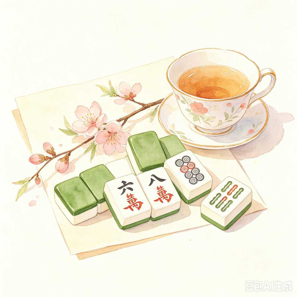 colorful mini mahjong tiles