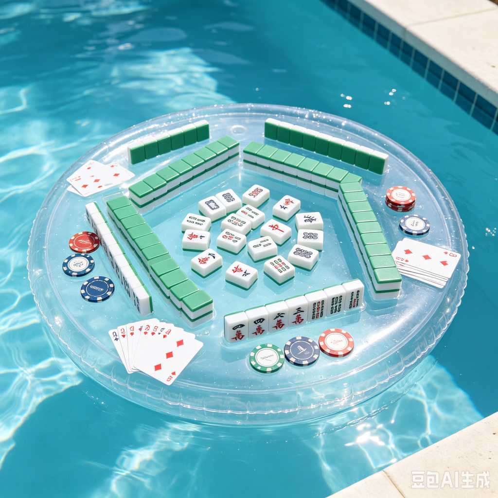 transparent mini mahjong set